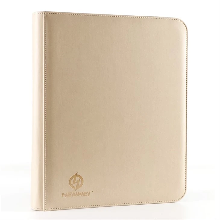 Leather 3 Ring Card Holder Binder